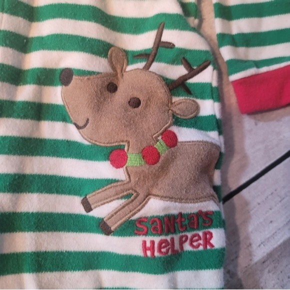 Carters Just One You 4 Piece  Holiday Sleepers  bundle Size 6months - Picture 10 of 16